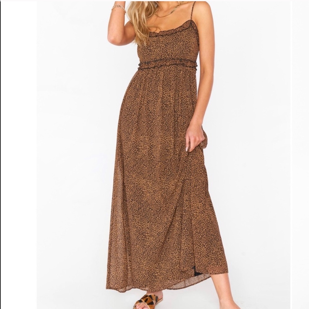 Show Me Your Mumu Sommer Midi Maxi Dress leopard
